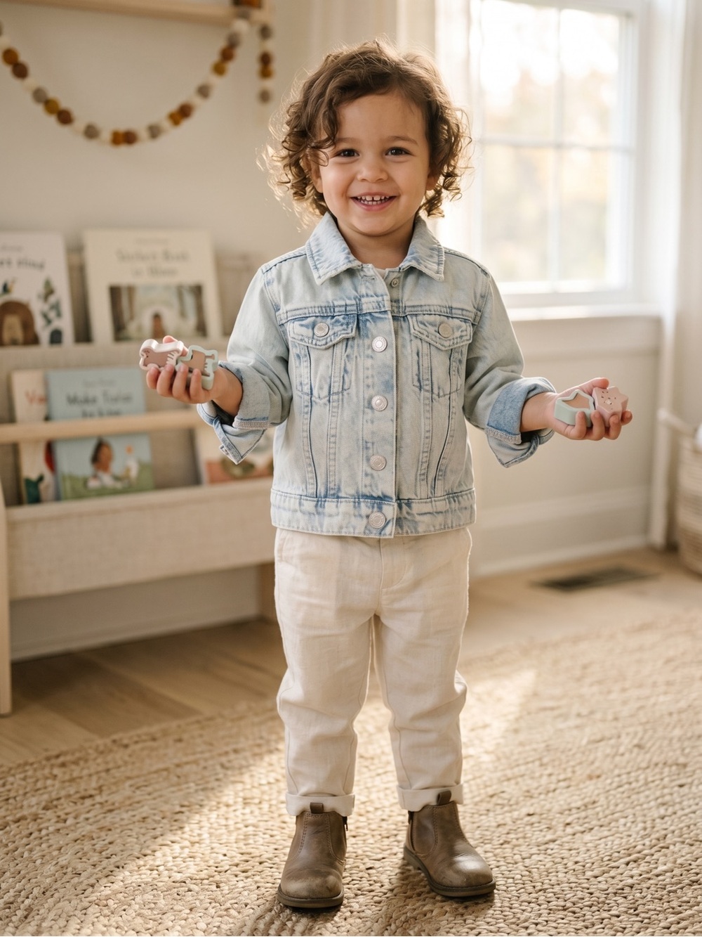 H&M Light Blue Kids Denim Jacket